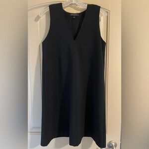 V-NECK MINI SHIFT DRESS